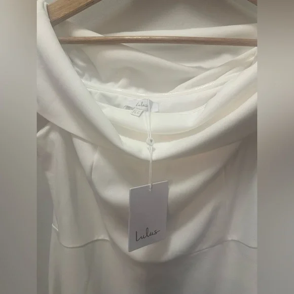 Lulu's Elegant White Strapless Dress - Picture 8 of 8